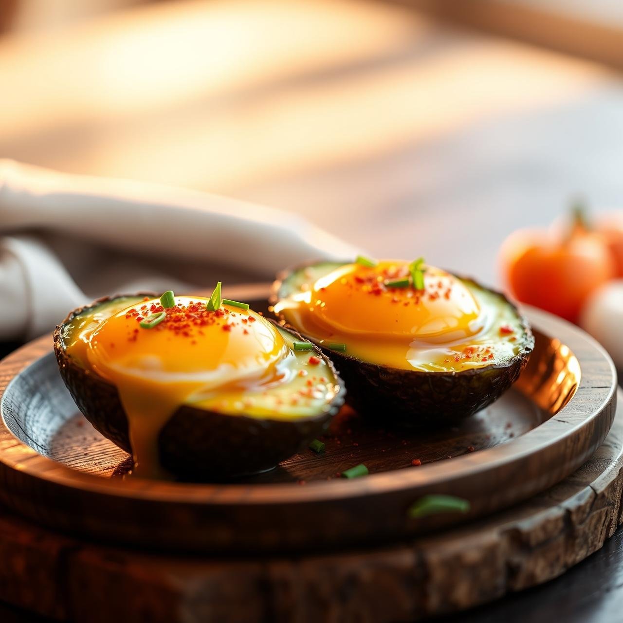 2-Ingredient Baked Egg In Avocado Boat for Rapid Fat Loss