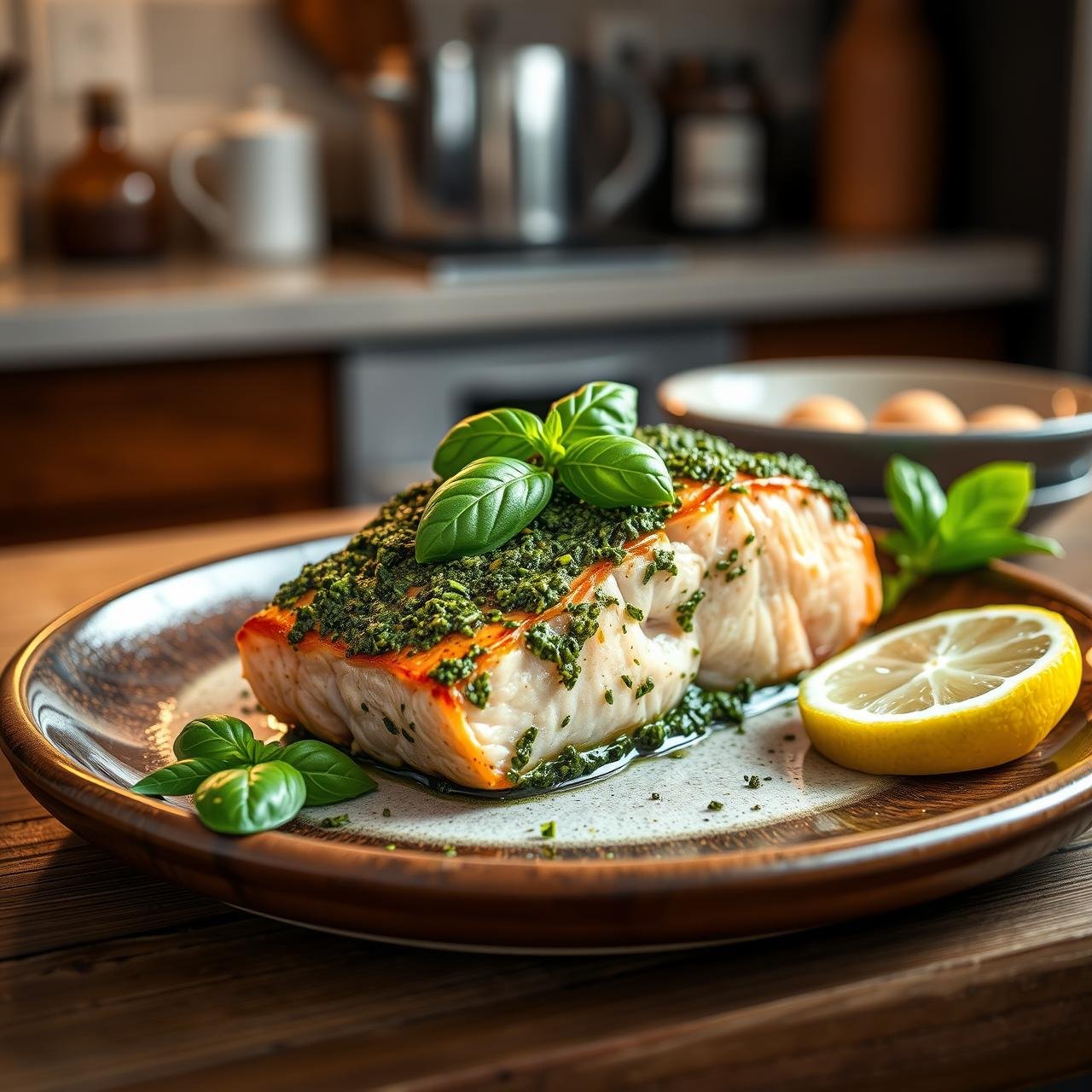 20 Minute Baked Pesto Salmon (Restaurant Quality Dinner)