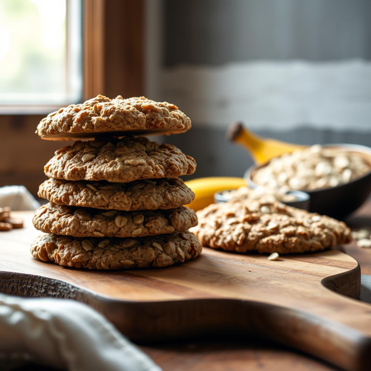 3 Ingredient Healthy Banana Oat Cookies: No Sugar, All Flavor