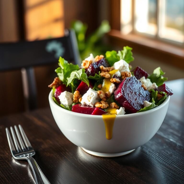 Belly Fat Fighter: Roasted Beet & Goat Cheese Salad (Detailed Recipe)