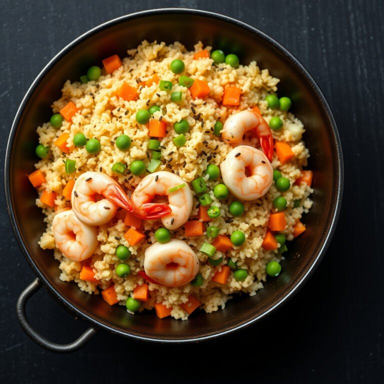 Better-Than-Takeout Cauliflower Fried Rice With Shrimp (No Fluff)