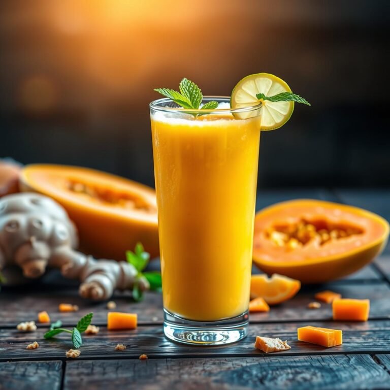 Bye-Bye Bloat: The Papaya Ginger Smoothie That Flattens Your Tummy