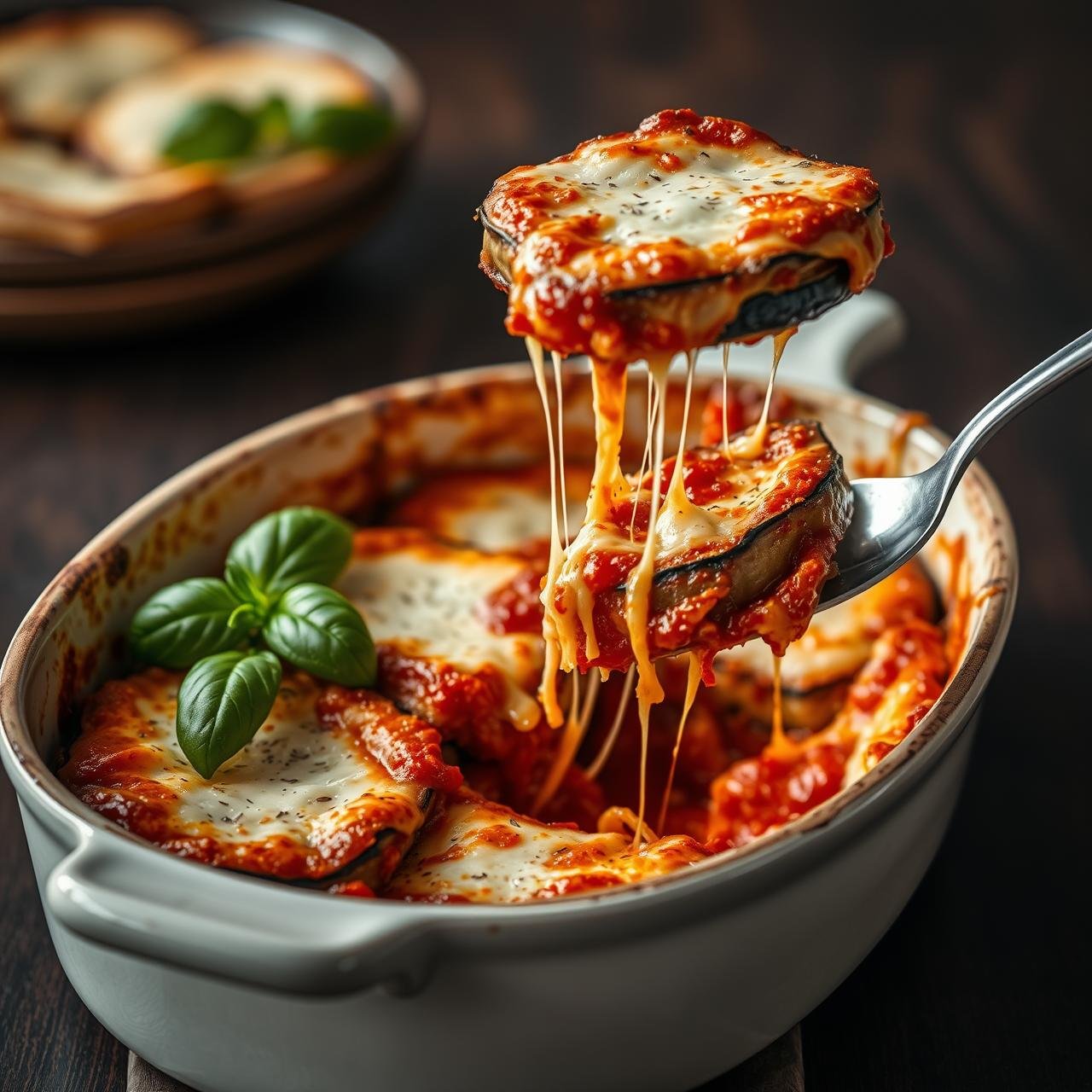 Cheesy Baked Eggplant Parmesan Without the Carbs (Detailed Recipe)