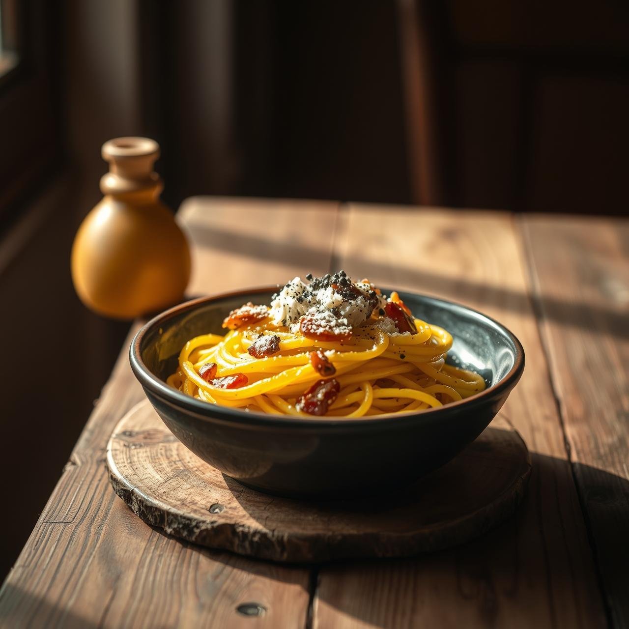 Cheesy Pasta Cravings Solved: Spaghetti Squash Carbonara (No Fluff)