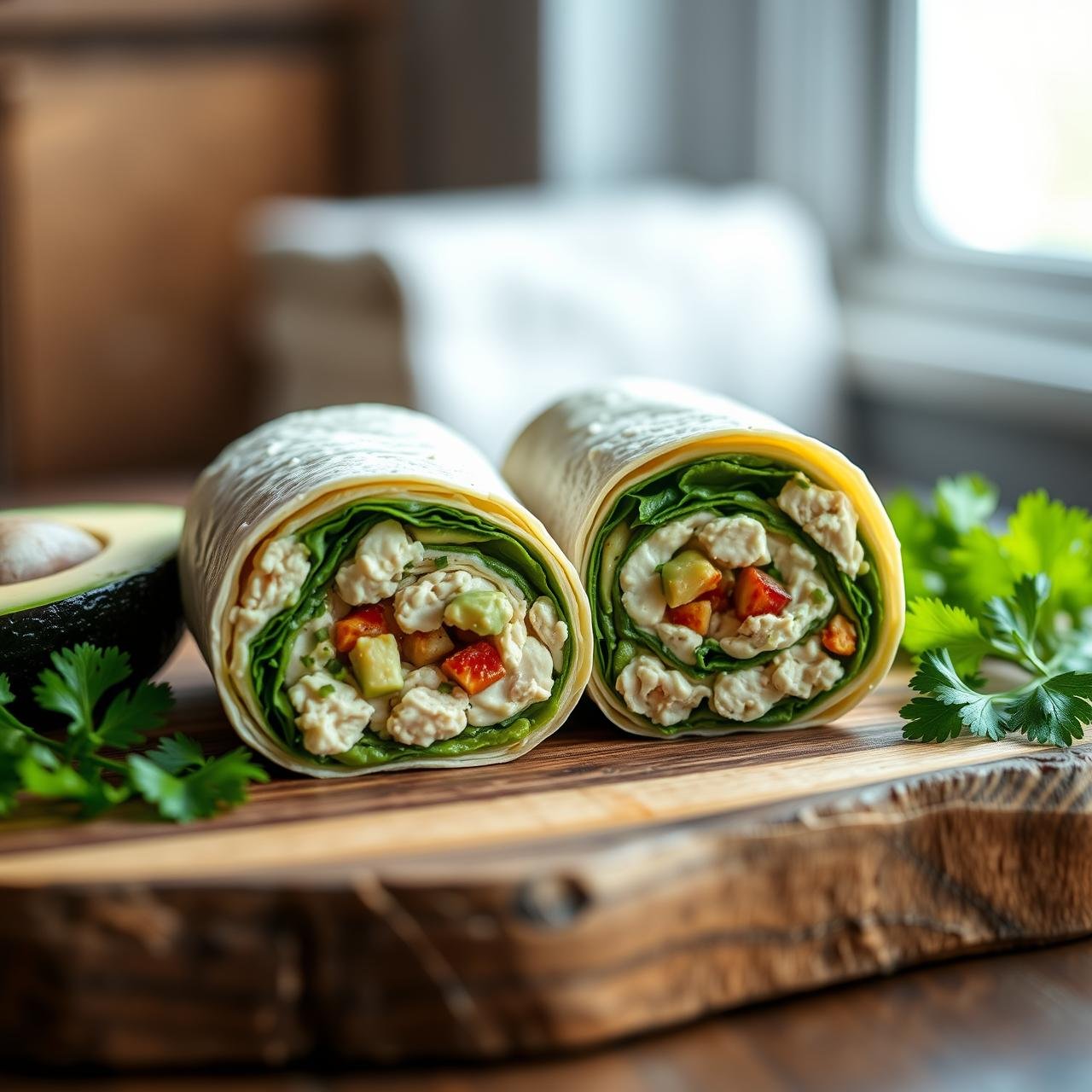 Creamy Avocado Chicken Salad Wraps: The Perfect Flat Belly Lunch (No Fluff)