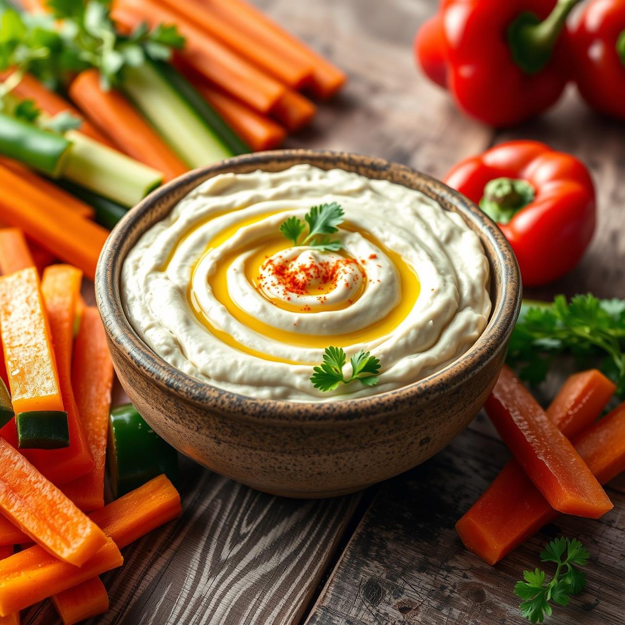 Creamy Low Calorie Cauliflower Hummus (Tastes Like the Real Thing)