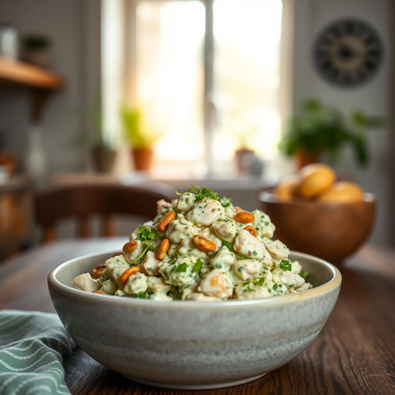 Creamy Pesto Chicken Salad With Greek Yogurt (Detailed Recipe No Mayo)