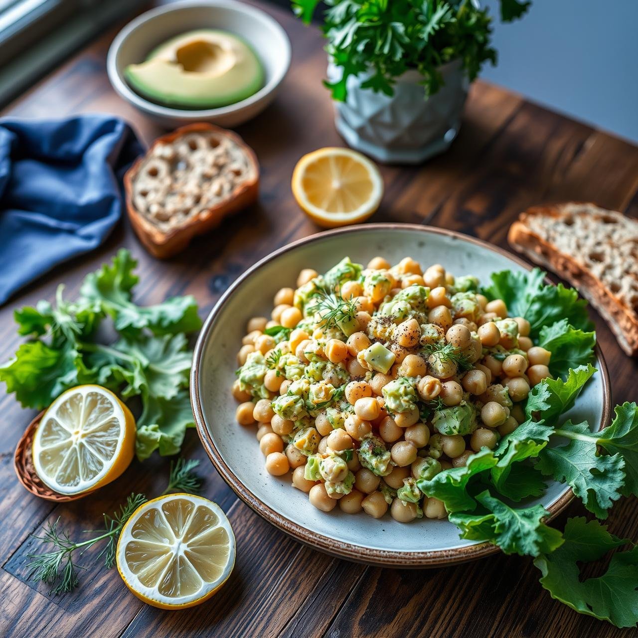 Creamy Smashed Chickpea Avocado Salad: Detailed Recipe for Weight Loss