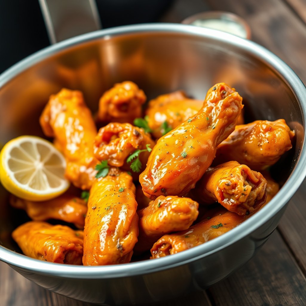 Crispy Air Fryer Lemon Pepper Chicken Wings (No Oil Needed)