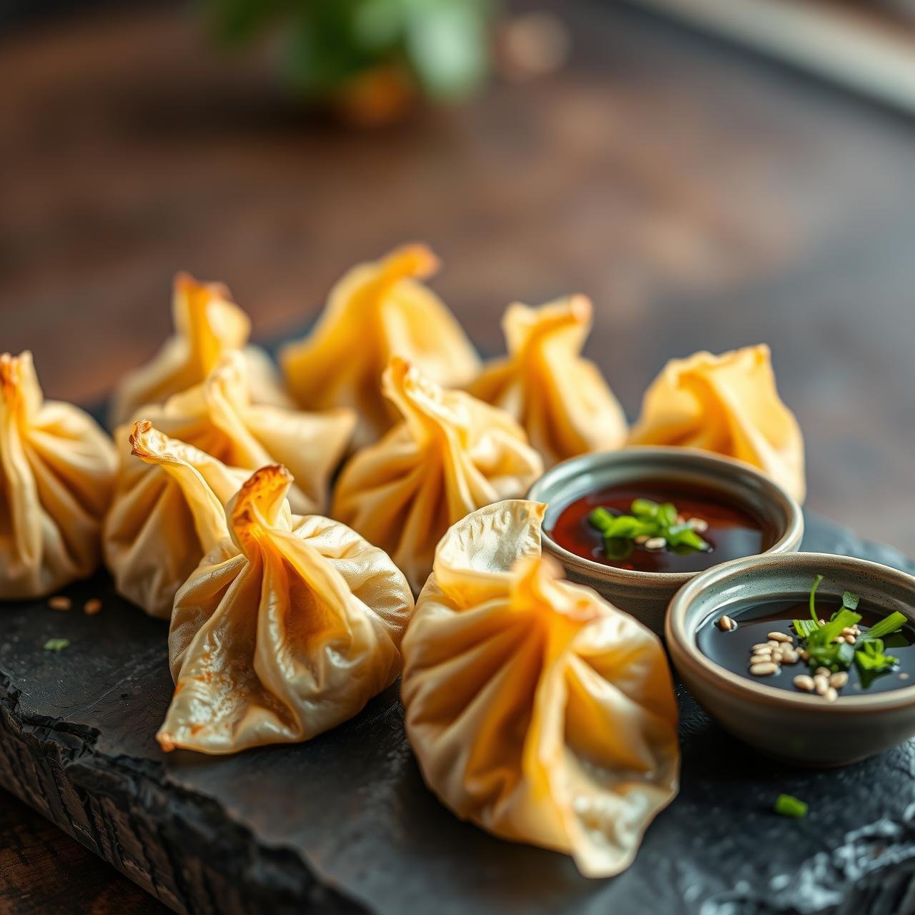 Crispy Air Fryer Rice Paper Dumplings (No Oil Required)
