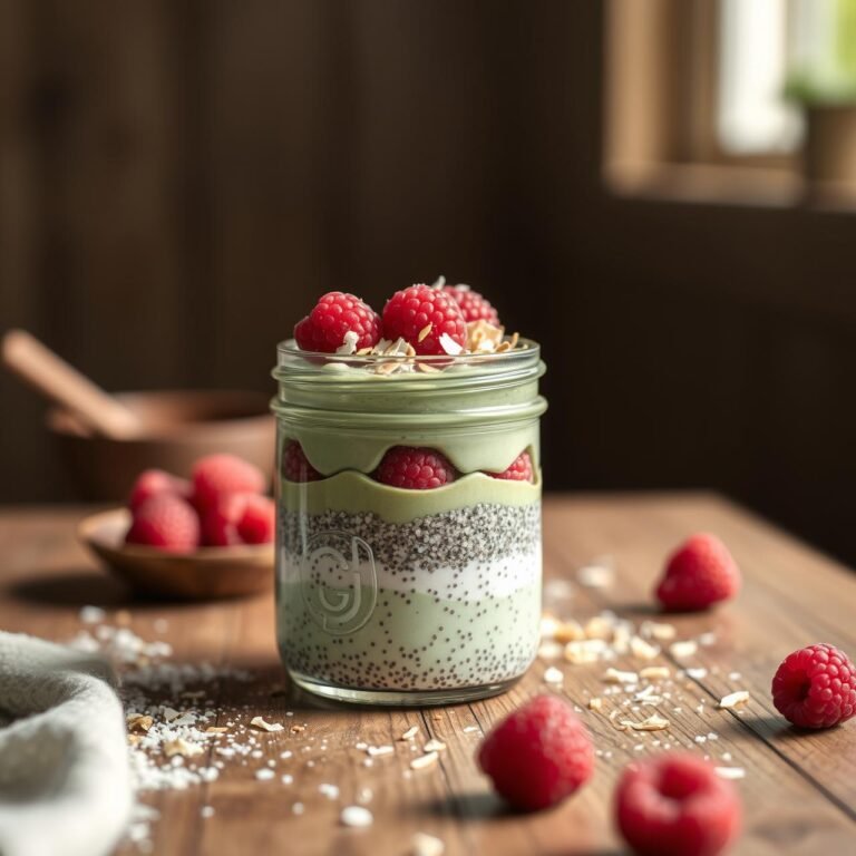 Energizing Matcha Coconut Chia Pudding: Overnight Recipe (No Fluff)