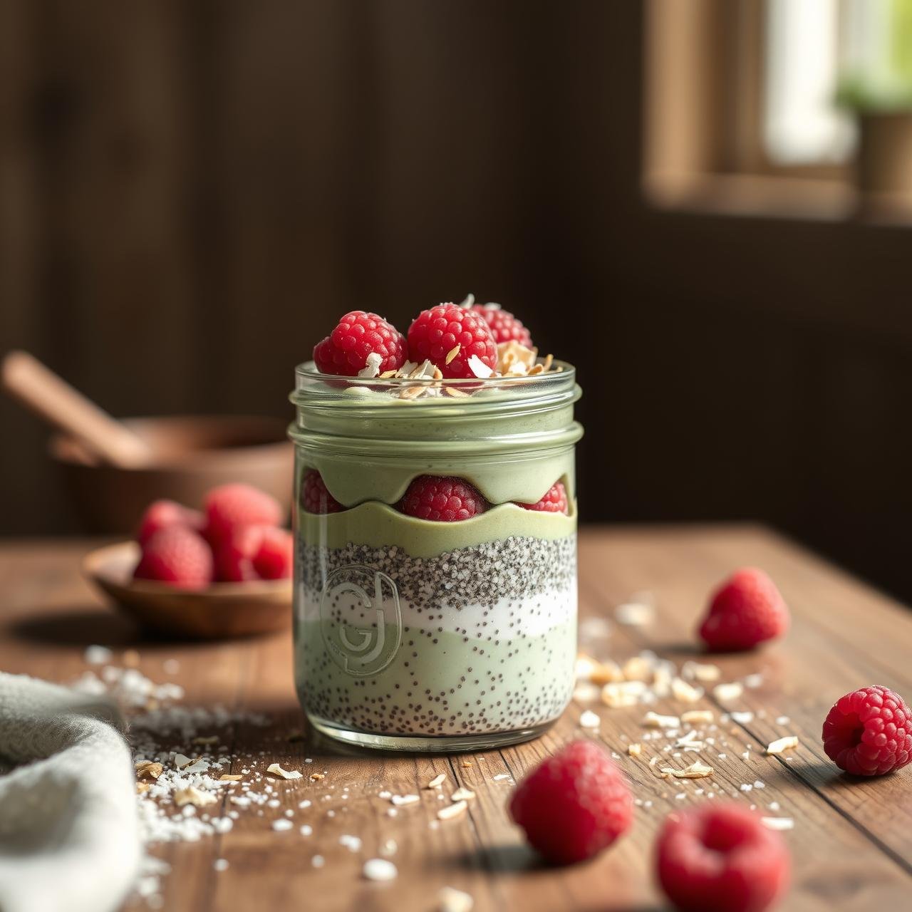 Energizing Matcha Coconut Chia Pudding: Overnight Recipe (No Fluff)