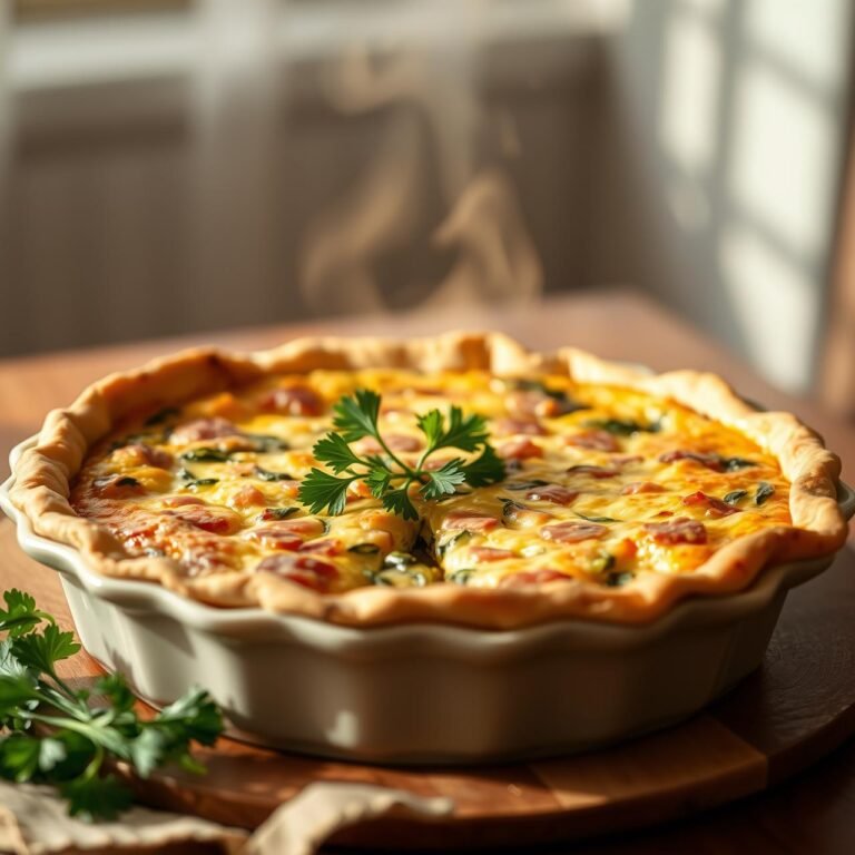 Fluffy Crustless Spinach Quiche With Ham (Meal Prep Essential)