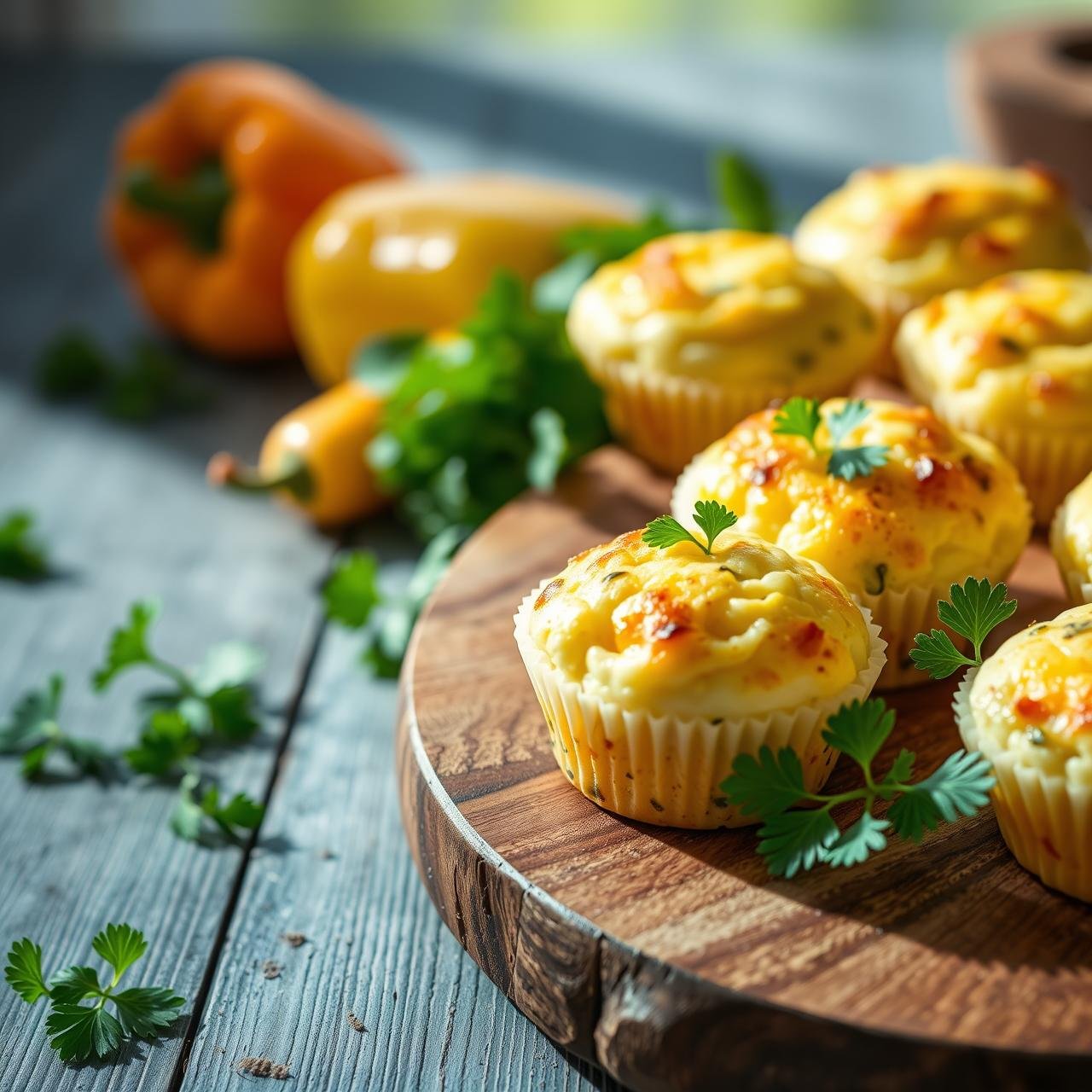 Fluffy Egg White Vegetable Muffins: Low Calorie Breakfast (No Fluff)