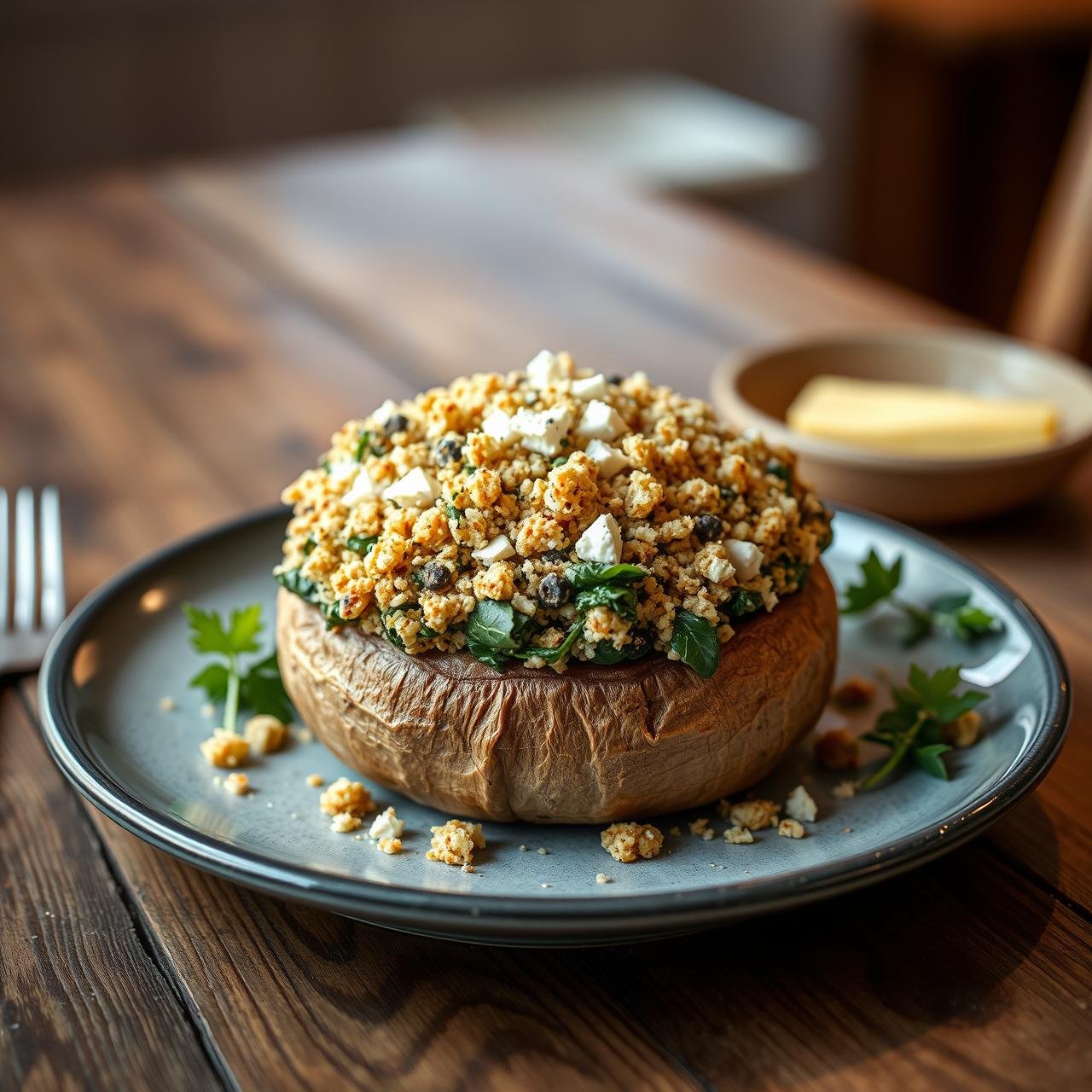 Giant Stuffed Portobellos: The "Meaty" Vegetarian Dinner You Crave