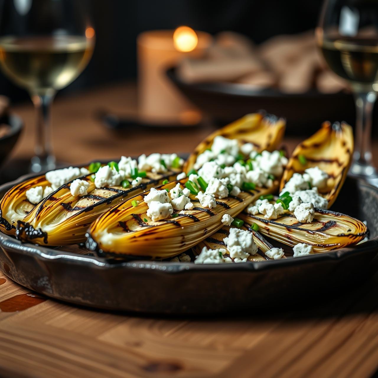 Grilled Endive with Blue Cheese: A 5-Star Low Carb Side Dish