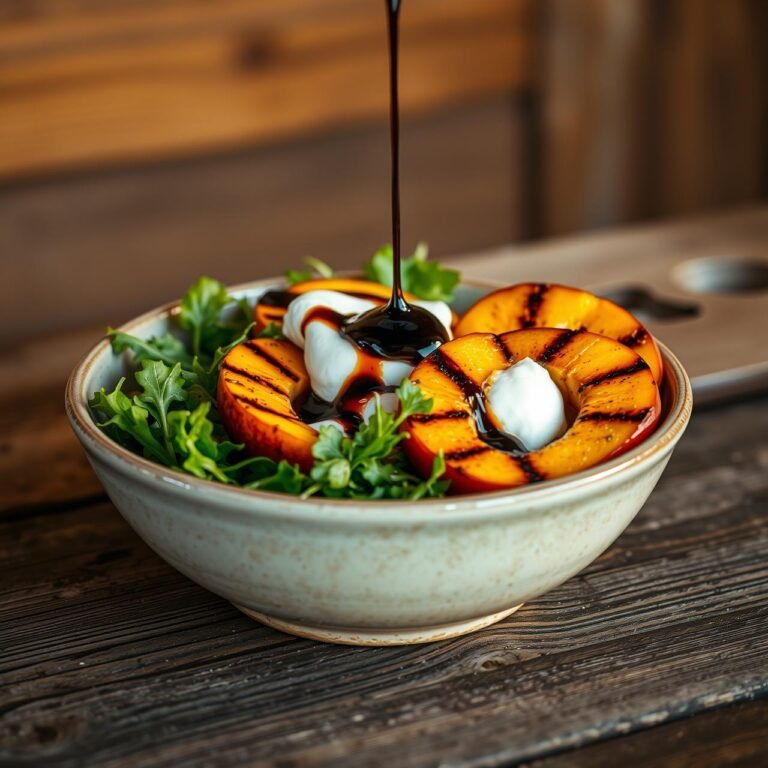 Grilled Peach & Balsamic Salad: Satisfy Sweet Cravings Without the Guilt