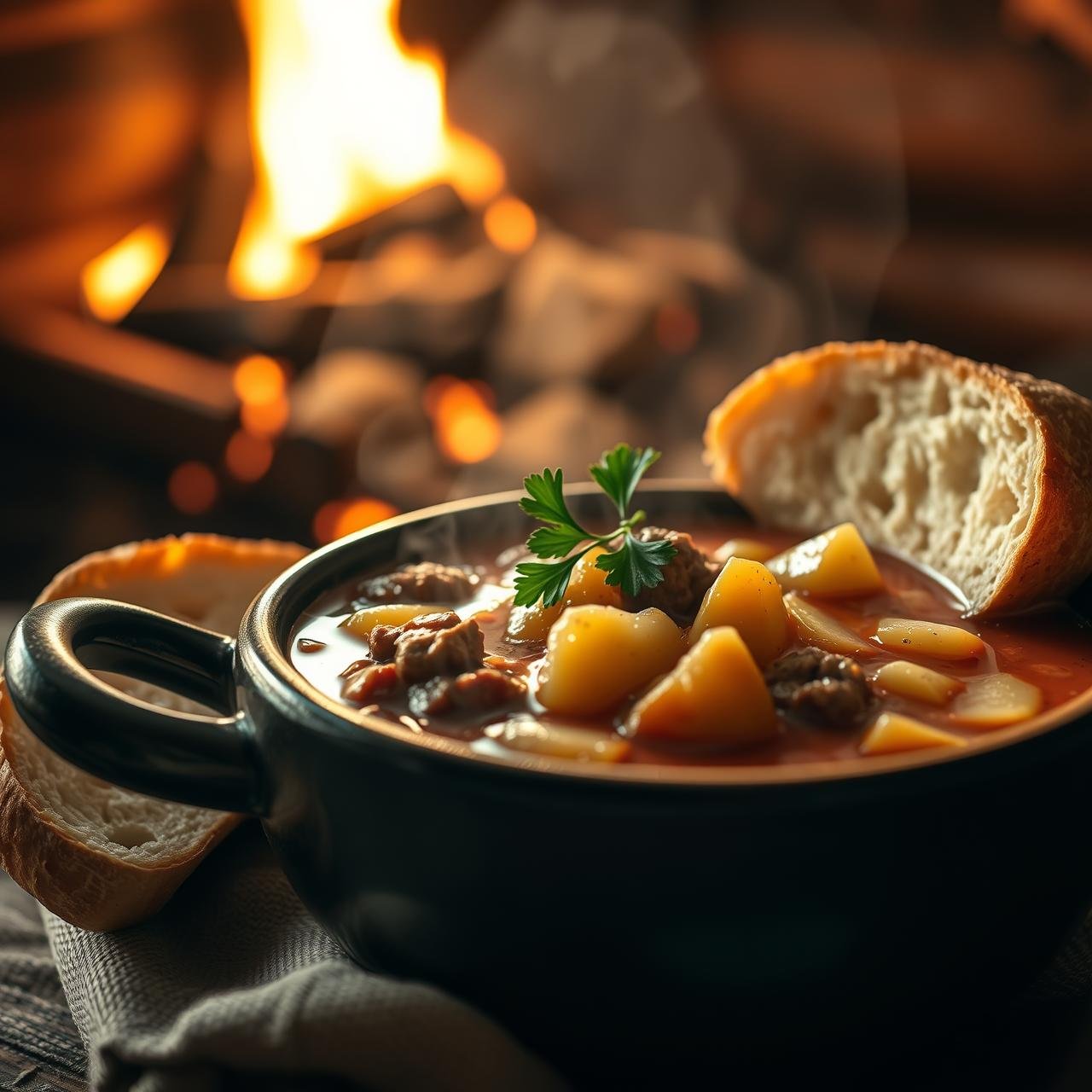 Hearty Healthy Hamburger Soup With Potatoes (No Fluff Winter Meal)