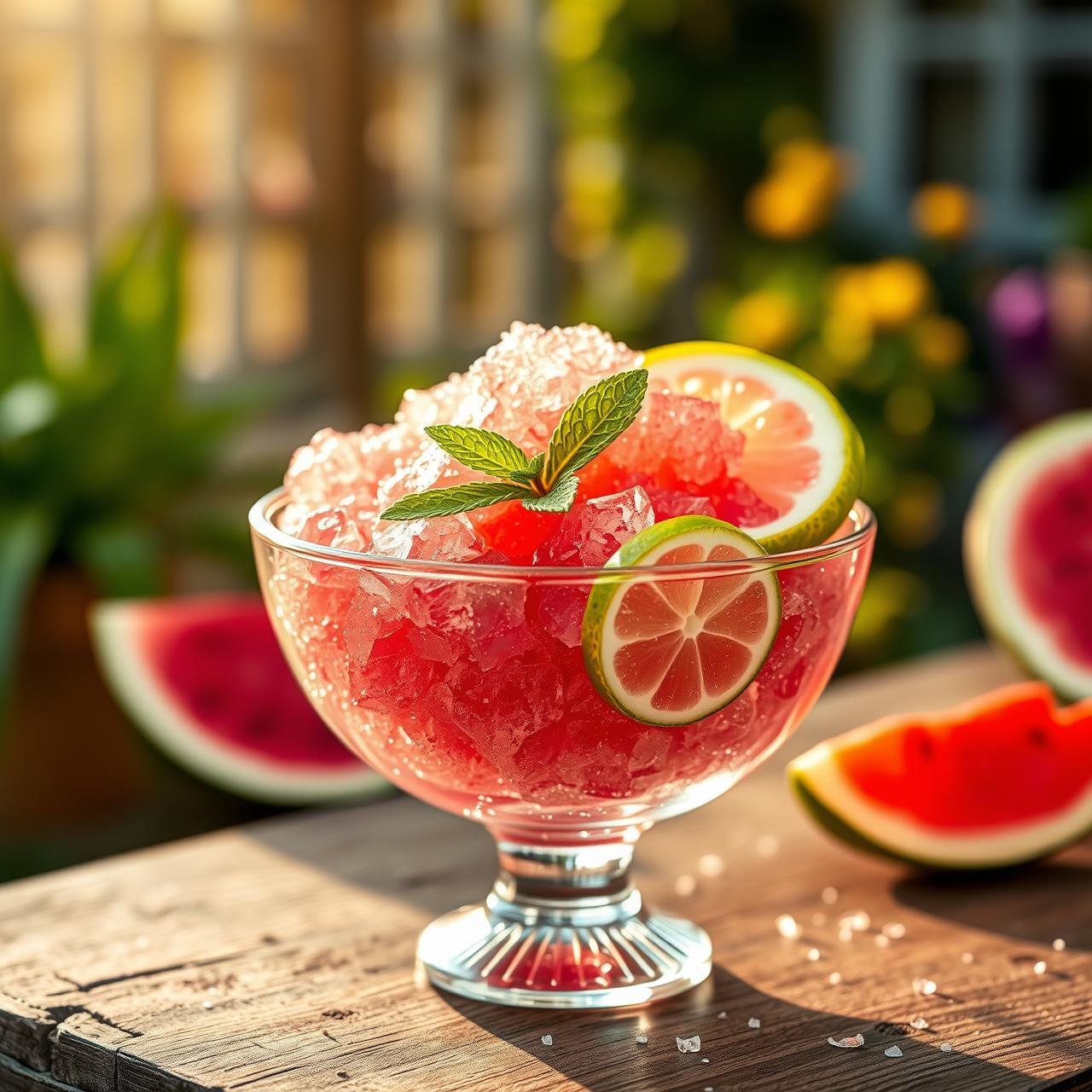 Icy Watermelon Lime Granita: The 2-Ingredient Fat Loss Treat