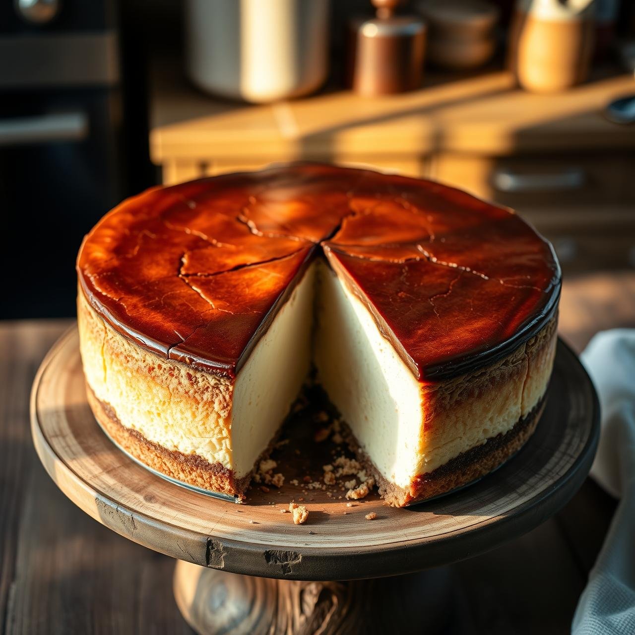 Impossible Creamy Keto Burnt Basque Cheesecake (No Flour, No Sugar)