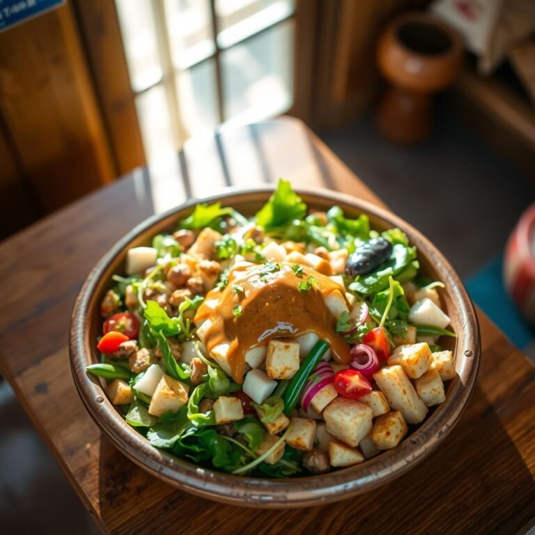 Indonesian Gado Gado: Huge Salad With Spicy Peanut Dressing