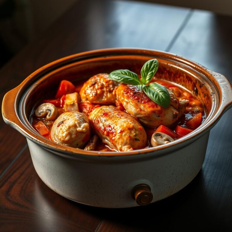 Italian Weight Loss Feast: Slow Cooker Chicken Cacciatore (Detailed Recipe)