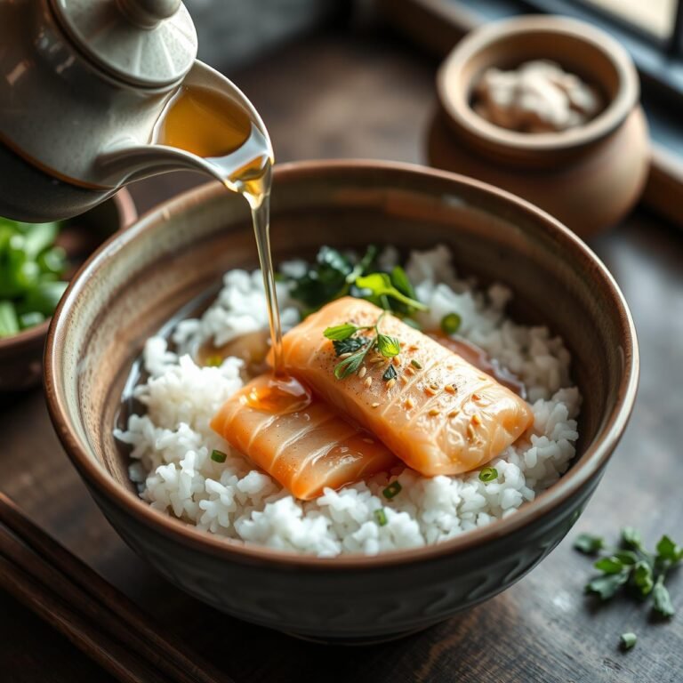Japanese Weight Loss Secret: Poached Salmon in Ochazuke Broth (No Oil)