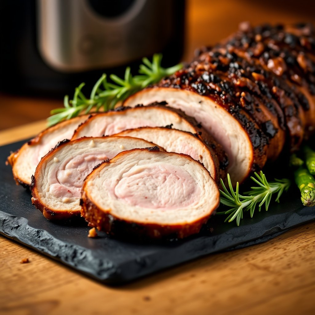 Juicy Air Fryer Pork Tenderloin: 20g Protein Per Slice