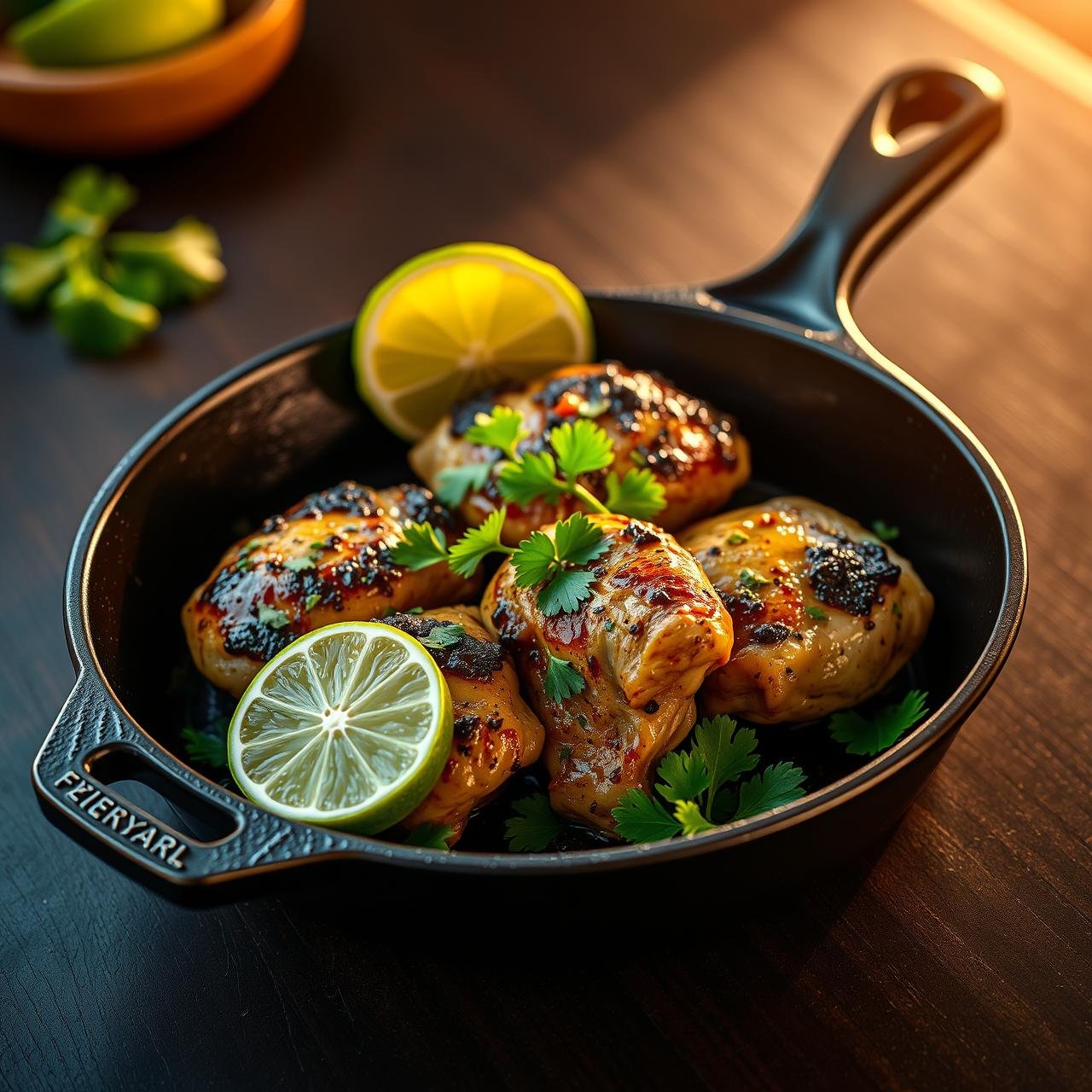 Juicy Cilantro Lime Chicken Thighs: A Flavor Bomb Skillet Recipe