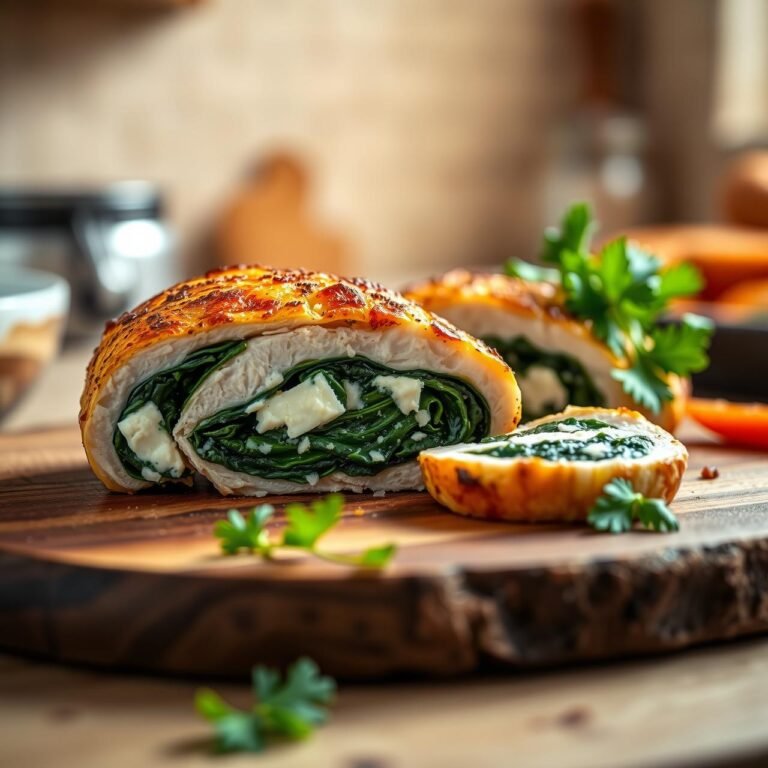 Juicy Spinach and Feta Stuffed Chicken Breast (Keto Friendly)