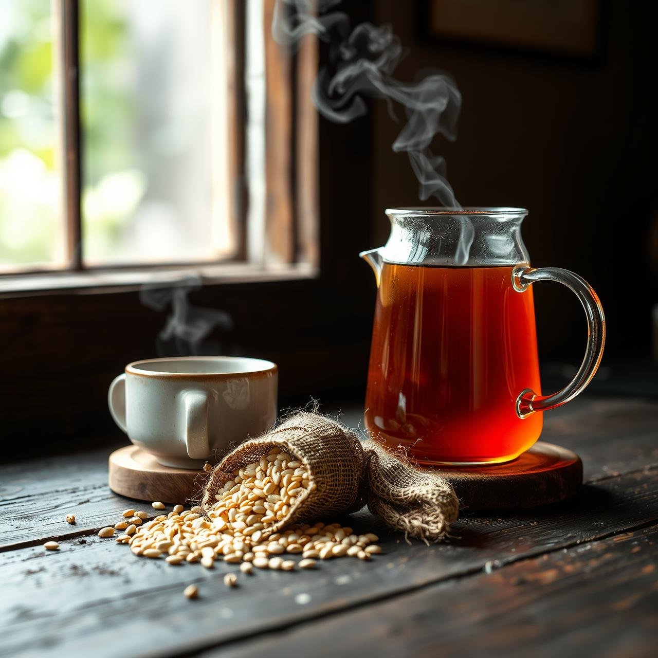 Korean Roasted Barley Tea (Boricha) for Digestion and Slimming