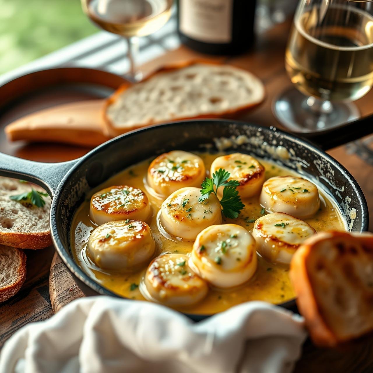 Melt-in-Your-Mouth Creamy Garlic Butter Scallops (Detailed Recipe)