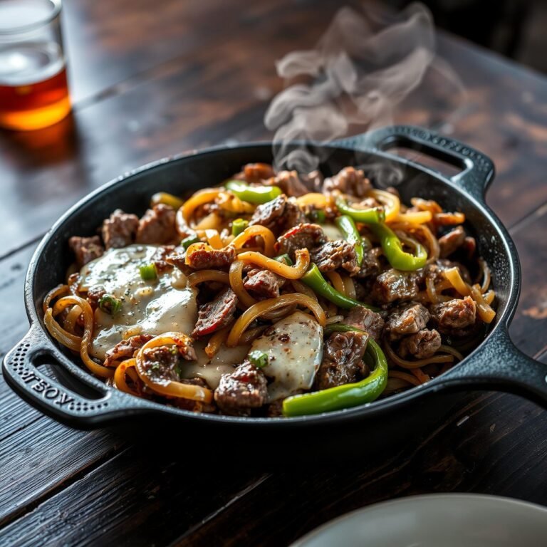 Melt in Your Mouth Low Carb Philly Cheesesteak Skillet (Ready in 20 Min)
