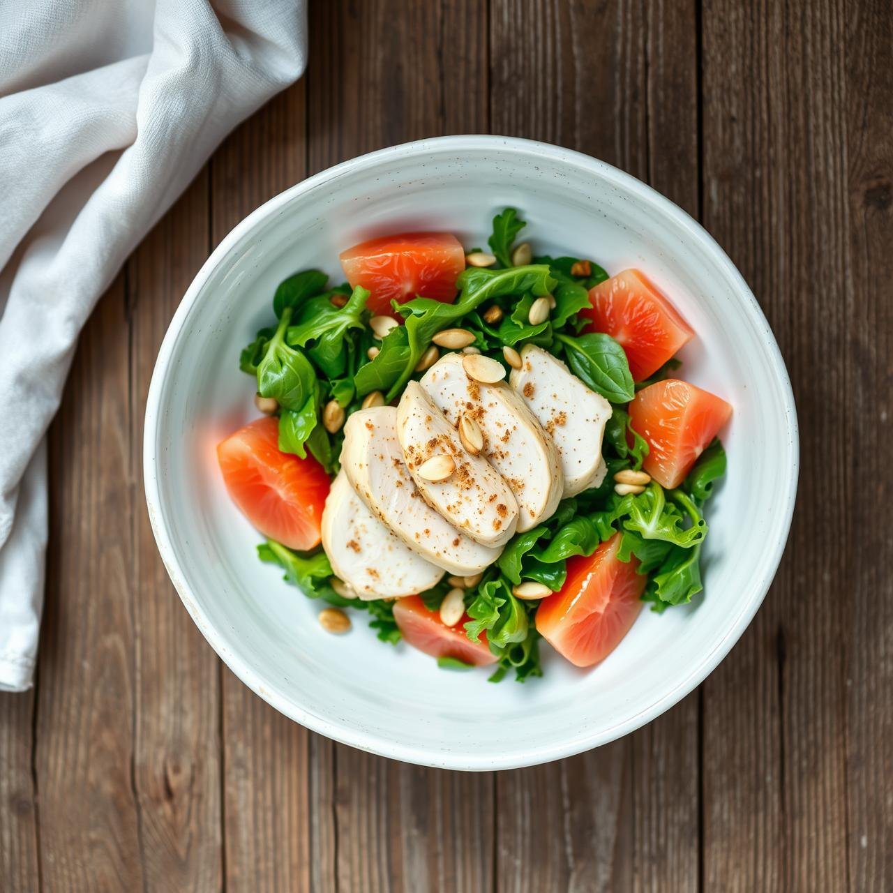 Metabolism Boosting Poached Chicken & Grapefruit Salad (No Fluff Guide)