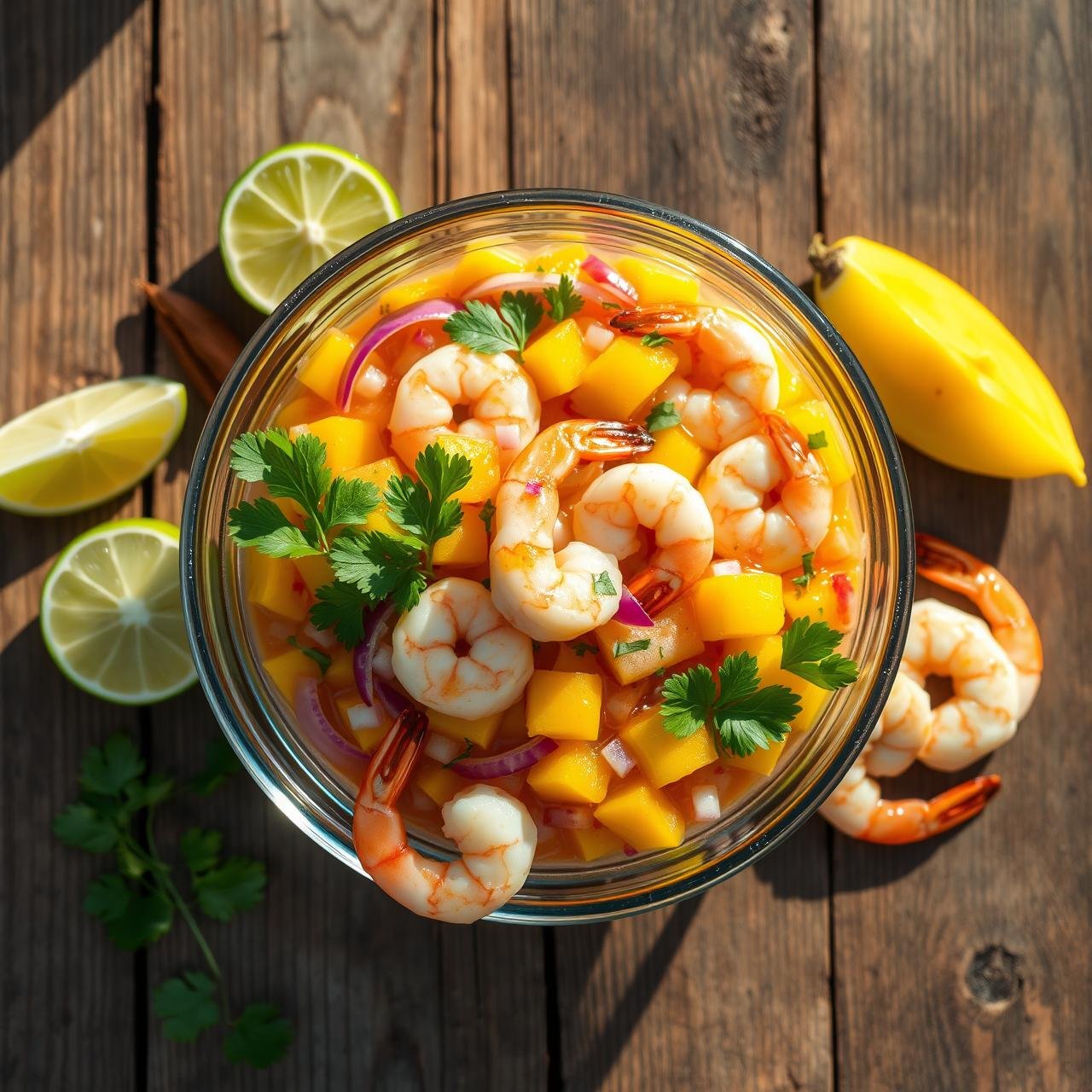 No-Cook Fat Burner: Zesty Shrimp Ceviche With Mango (Detailed Recipe)