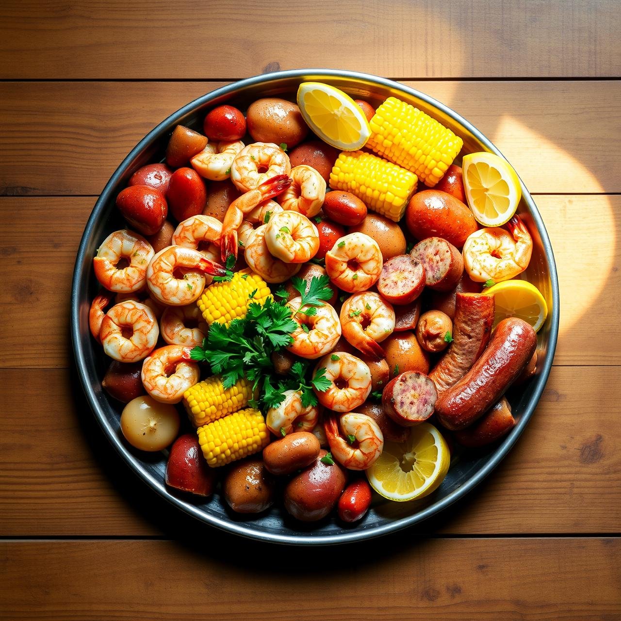 No-Mess Sheet Pan Low Country Boil (Under 400 Calories Detailed Recipe)