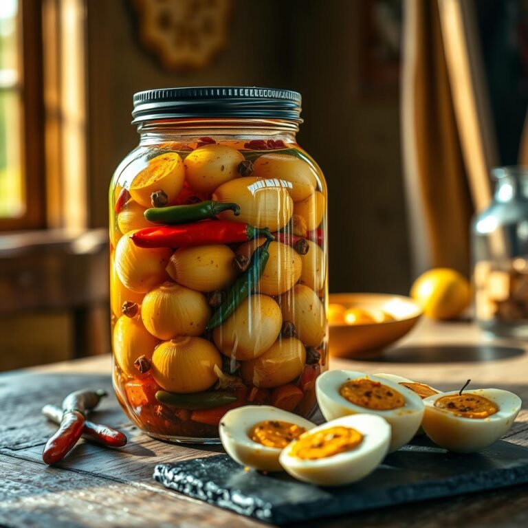 Old Fashioned Spicy Pickled Eggs (The Best High Protein Snack)