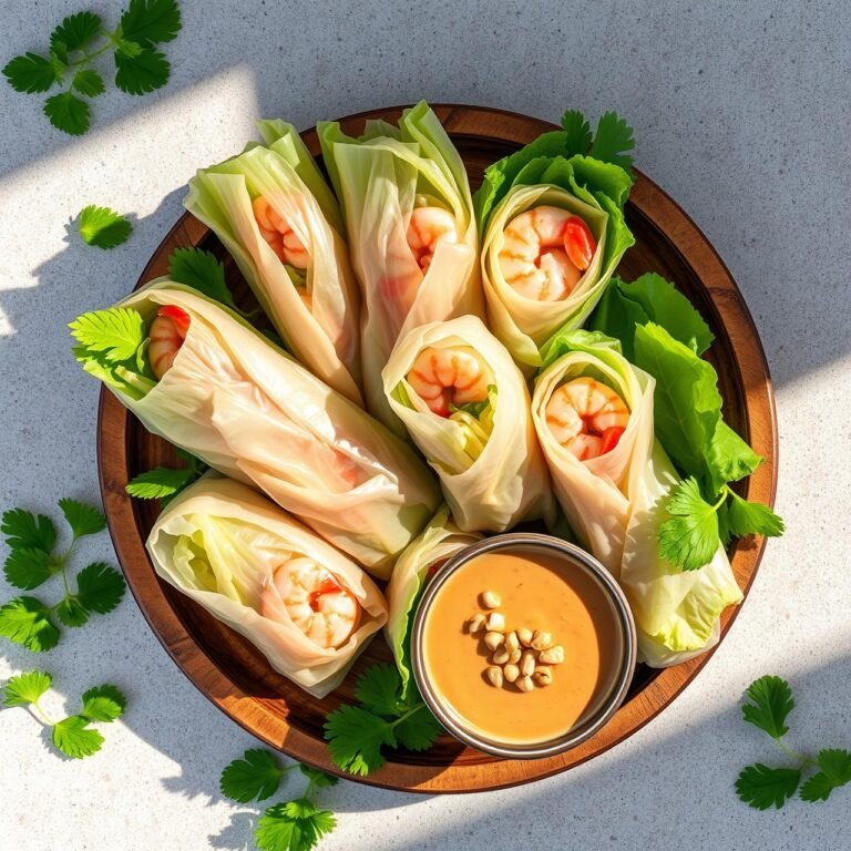 Only 100 Calories! Vietnamese Shrimp Summer Rolls (Detailed Recipe)