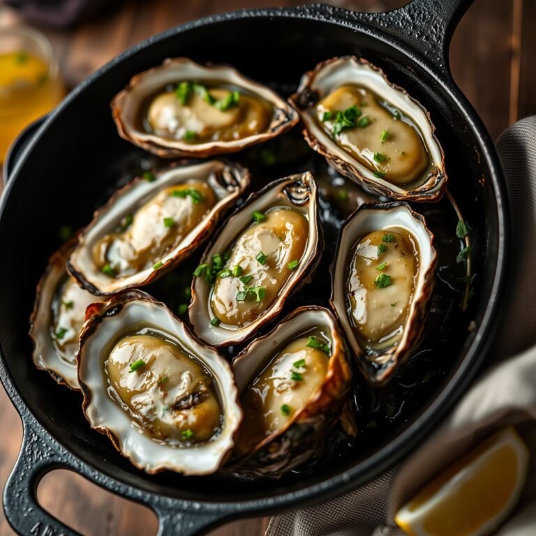 Oven Roasted Oysters With Garlic Herbs: A Luxury Low Calorie Snack