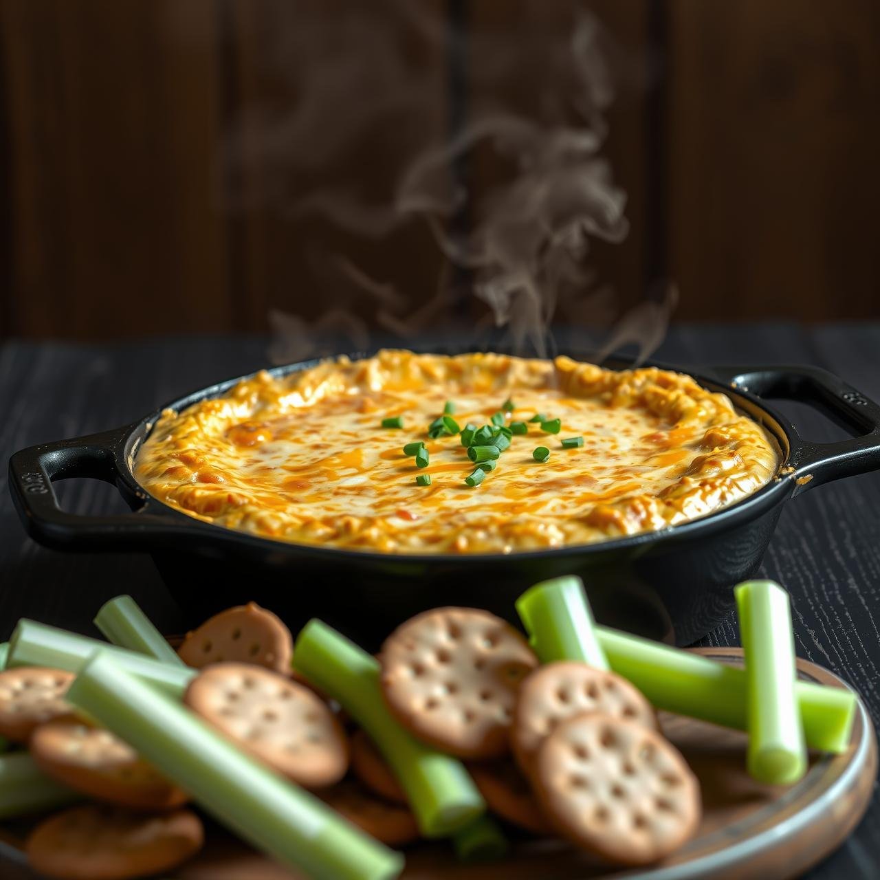 Skinny High Protein Buffalo Chicken Dip: Greek Yogurt Base (No Fluff)