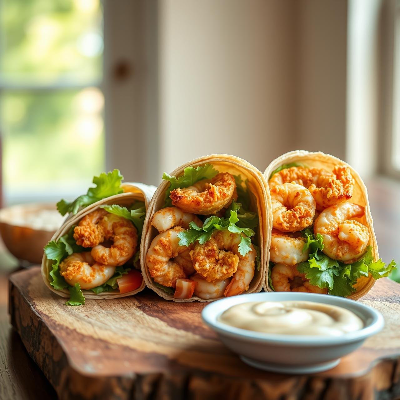 Skinny Shrimp Po Boy Wraps: All the Cajun Flavor, None of the Guilt