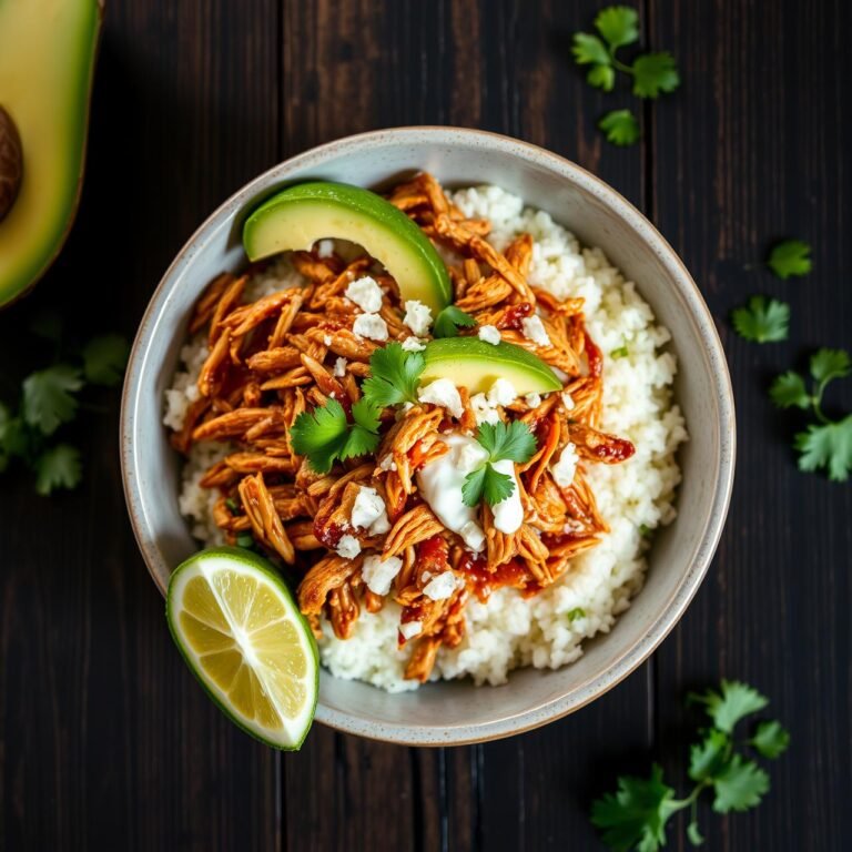 Smoky Chipotle Chicken Tinga Bowls (Instant Pot Guide)