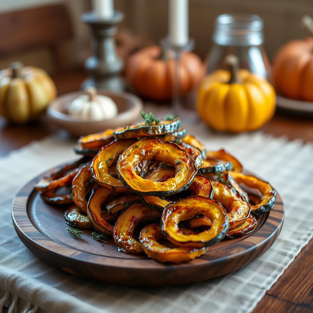Sweet & Salty Roasted Delicata Squash Rings (Edible Skin!)