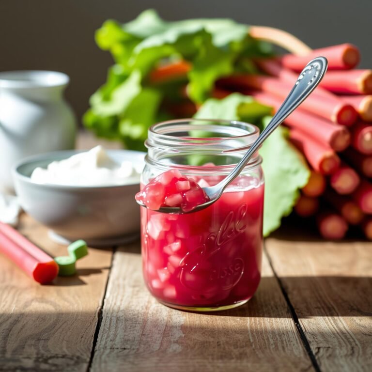 Tart Rhubarb Compote: The Sugar Free Topping You Need Now
