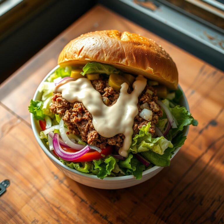 The Famous Low Carb Big Mac Salad Bowl (Better Than Fast Food)