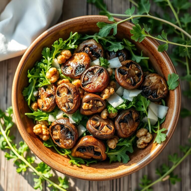Warm Mushroom Arugula Salad That Actually Keeps You Full
