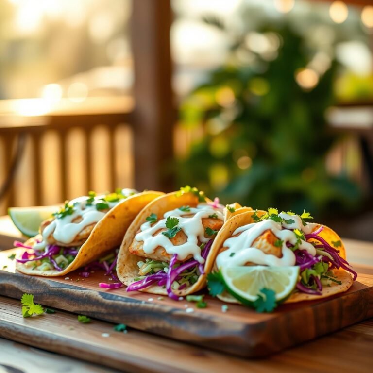 Zesty Healthy Fish Tacos With Crunchy Slaw: Detailed Recipe & Sauce