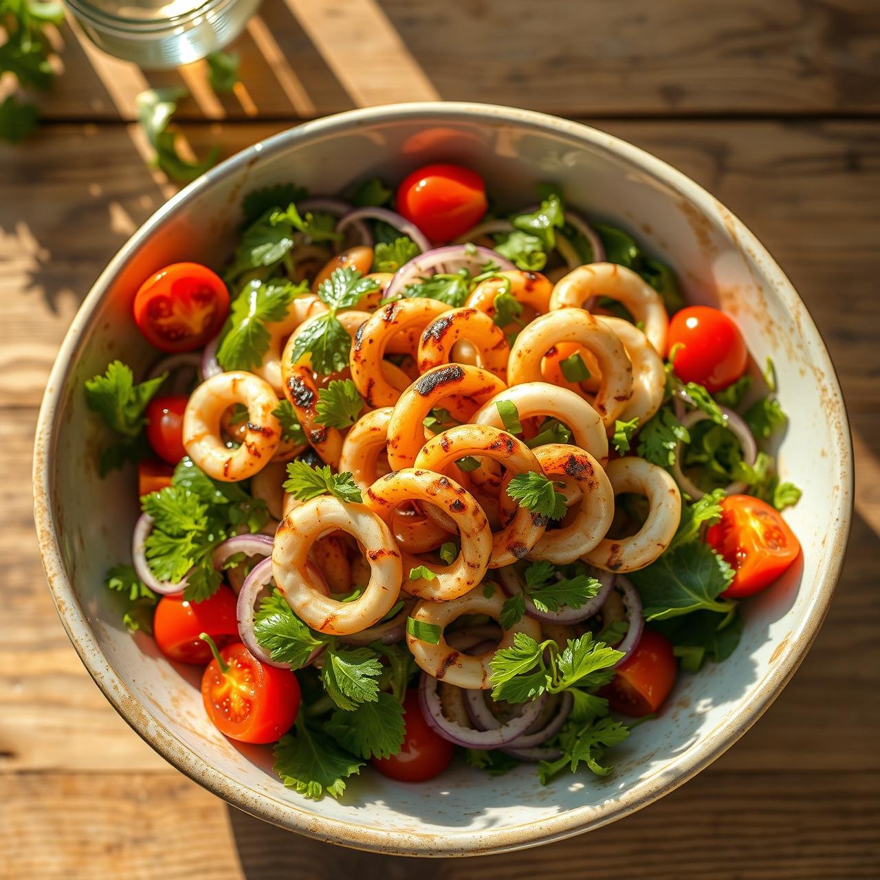 Zesty Thai Grilled Squid Salad: High Protein & Zero Fat